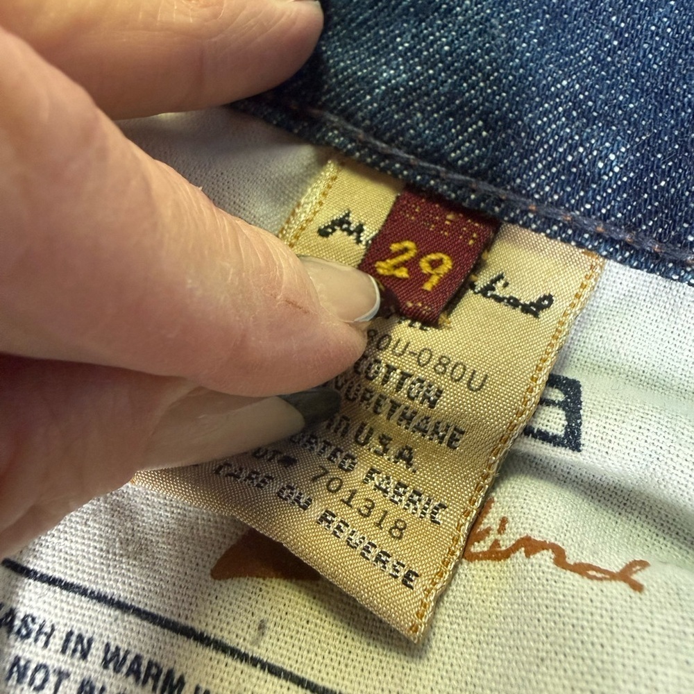 7 For All Mankind Boot Cut Jeans Size 29 - Picture 4 of 8